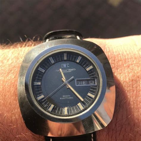 RARE 1970's Stainless Steel IWC Edison Electronic Cal. 160